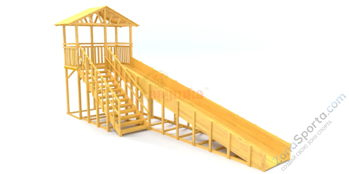 Зимняя горка Савушка Зима Wood-8/1